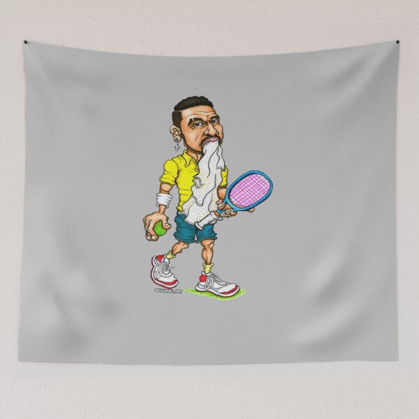 Item preview, Animated Portrait Tennis Nick Kyrgios designed and sold by MichaelDotson1.