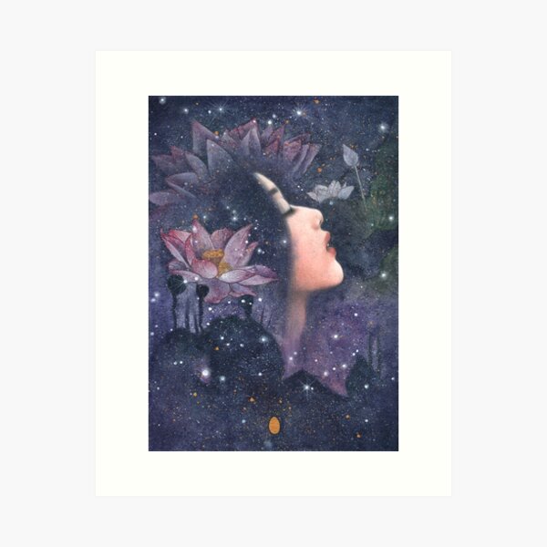 The Lotus Pond Gardener Art Print