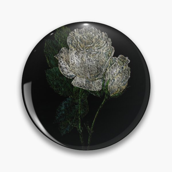 Item preview, White rose scribble art designed and sold by DopeDesign111.