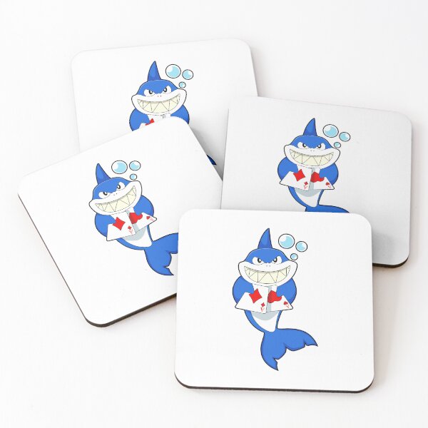 Item preview, Shark at Poker with Poker cards designed and sold by Snabdesign84.