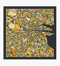 DUBLIN MAP Photographic Print