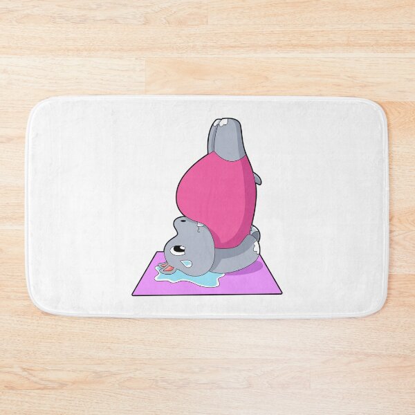 Item preview, Hippo at Yoga Fitness designed and sold by Snabdesign84.