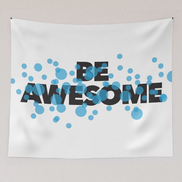 Item preview, Playful, vibrant, bold, modern graphic design of Be Awesome designed and sold by theendup.