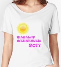 Magaluf weekender 2017 pink Women's Relaxed Fit T-Shirt