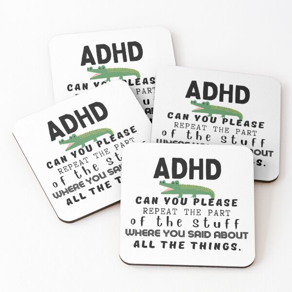 Item preview, ADHD - Can you please repeat the part of the stuff where you said about all the things - Dark on Light - Option F designed and sold by TheBerriesADHD.