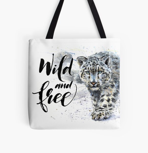 Snow Leopard Tote | Cat Tote | Vanishing Species Collection