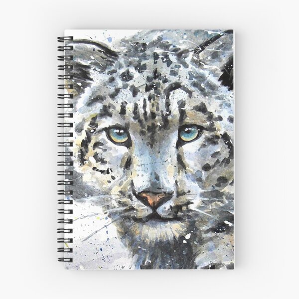 Item preview, Snow leopard, jaguar, predator, animals, watercolor designed and sold by Kostart.