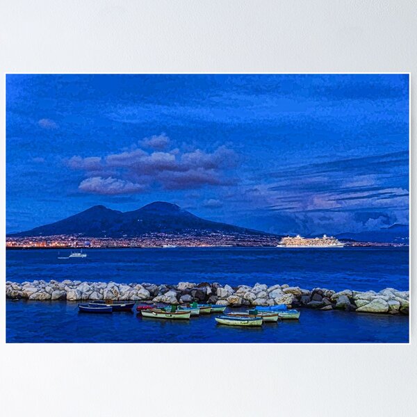 Item preview, Blue Night in Naples - Mediterranean Impressions designed and sold by Georgia Mizuleva.