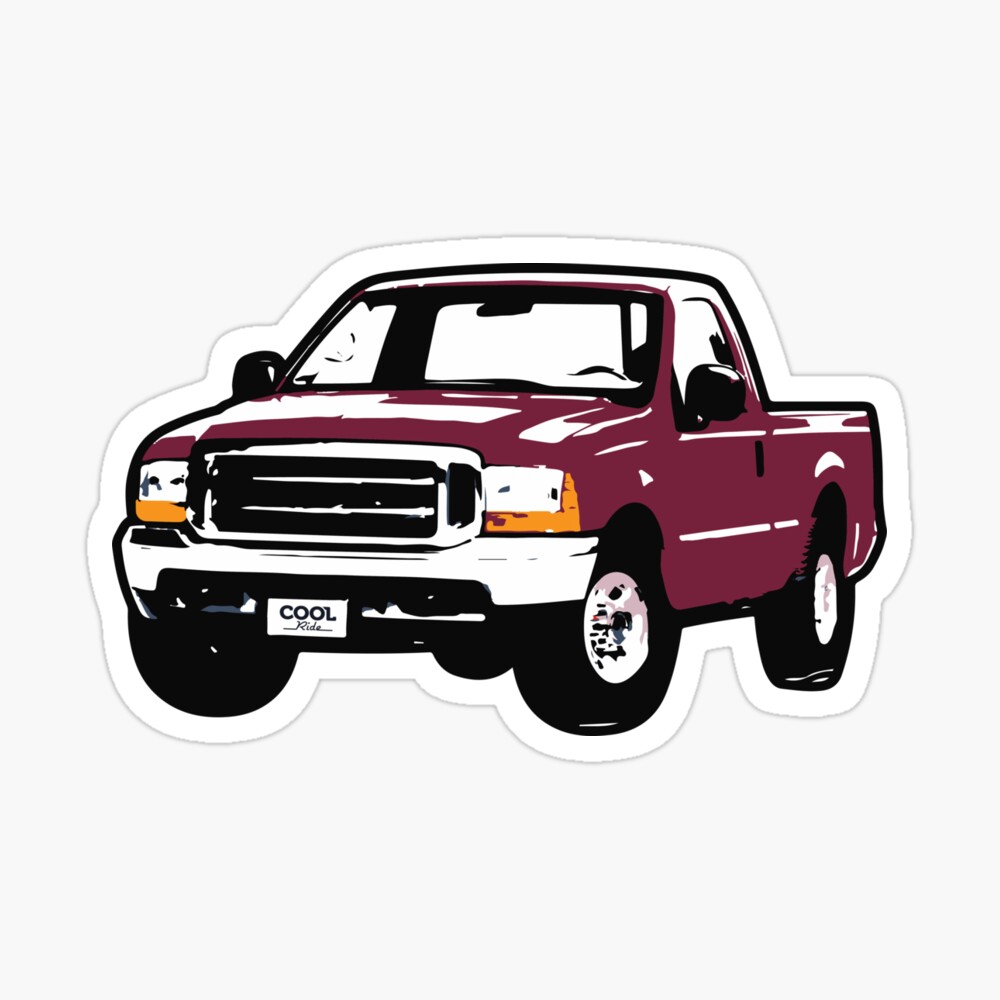 Super Big New Classic Logo Boat/Truck Decal - Red Truck Fly