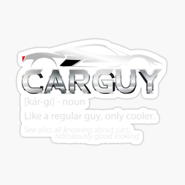 "Car Guy Sport Car Lover Funny Car Mechanic" Sticker for Sale by