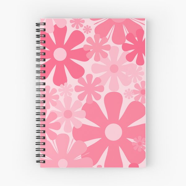 Item preview, Retro 60s 70s Flowers - Vintage Style Floral Pattern Pink designed and sold by kierkegaard.