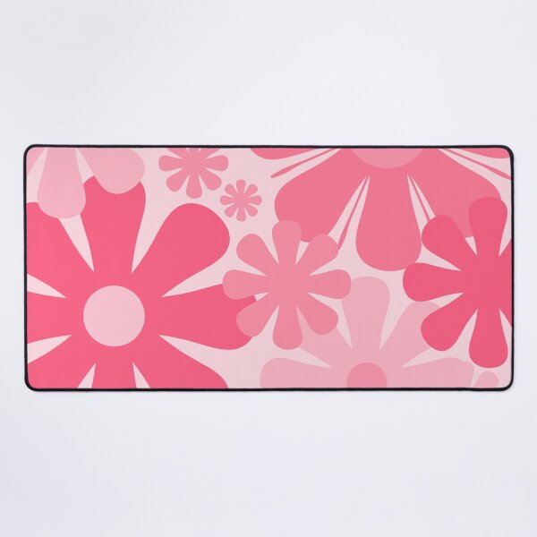 Item preview, Retro 60s 70s Flowers - Vintage Style Floral Pattern Pink designed and sold by kierkegaard.