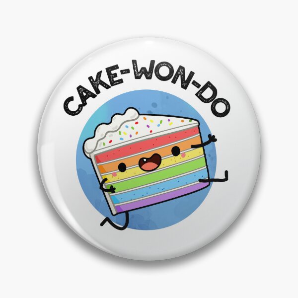 Item preview, Cake-won-do Funny Cake Puns designed and sold by punnybone.