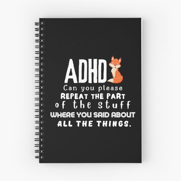 Item preview, ADHD - Can you please repeat the part of the stuff where you said about all the things - Light on Dark - Option G designed and sold by TheBerriesADHD.