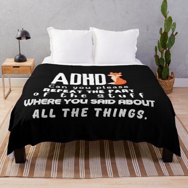 Item preview, ADHD - Can you please repeat the part of the stuff where you said about all the things - Light on Dark - Option G designed and sold by TheBerriesADHD.
