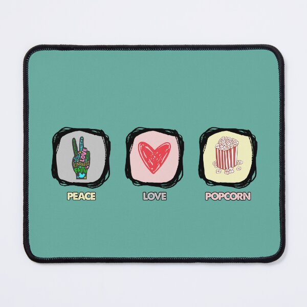 Item preview, Peace Love Popcorn designed and sold by KatNorlandMerch.