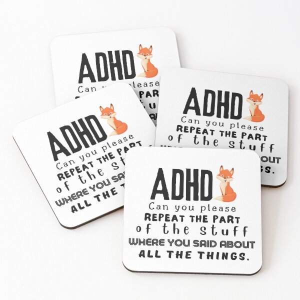 Item preview, ADHD - Can you please repeat the part of the stuff where you said about all the things - Dark on Light - Option G designed and sold by TheBerriesADHD.