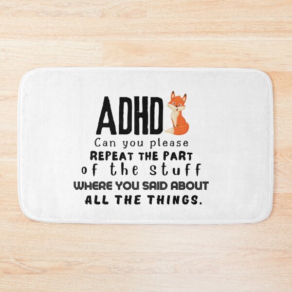 Item preview, ADHD - Can you please repeat the part of the stuff where you said about all the things - Dark on Light - Option G designed and sold by TheBerriesADHD.