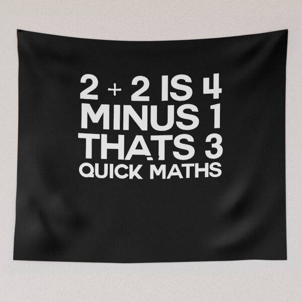 Item preview, 2 Plus 2 Is 4 Minus 1 Thats 3 Quick Maths -Alternative Classic T Shirts For Men Graphic - Womens Shirt Graphic Tee - Retro Vintage Shirt For Men Aldult Unisex Tee designed and sold by araganponzoj.