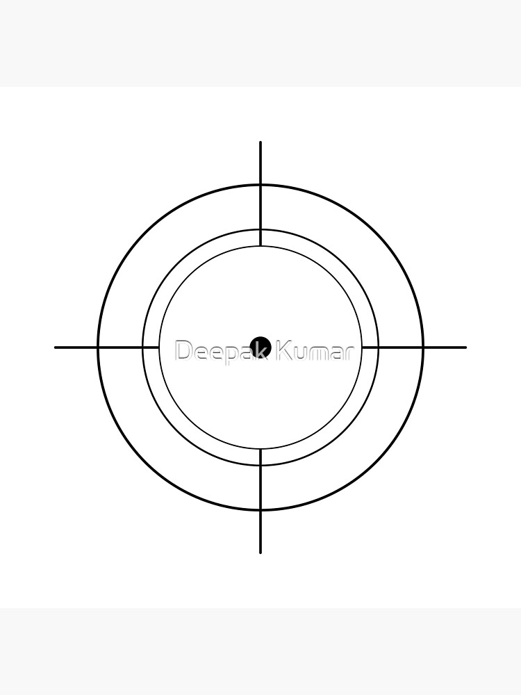 "Gun Sight Crosshairs Bullseye" Poster for Sale by Deepak2727 Redbubble