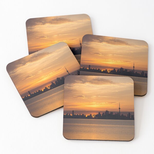 Item preview, First Sun Rays - Toronto Skyline at Sunrise designed and sold by Georgia Mizuleva.