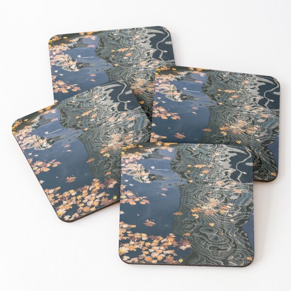 Item preview, Skyscrapers' Reflections and Fallen Autumn Leaves designed and sold by Georgia Mizuleva.
