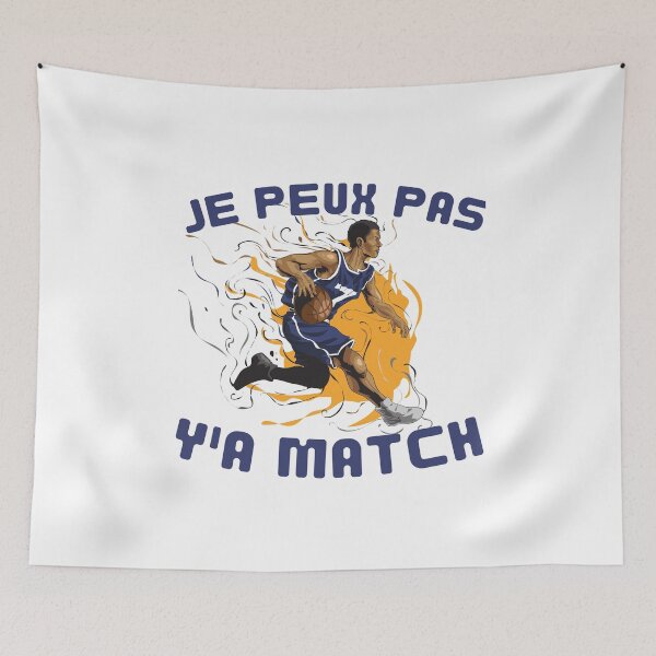 Item preview, I can't, there's a match basketball humor gift idea designed and sold by lapolonaise.