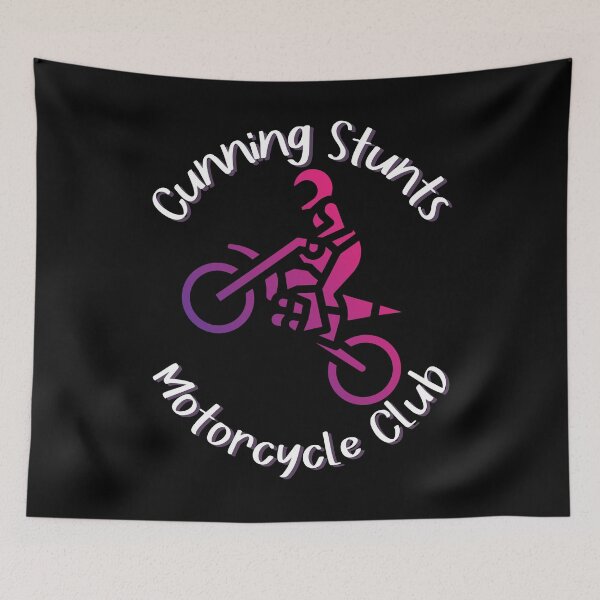 Item preview, Cunning stunts, motorcycle club, comic , motorcycle , off road bikers designed and sold by allycat57.