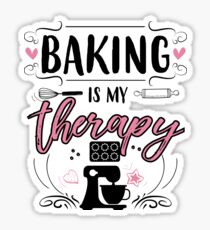 Baking Is My Therapy Sticker