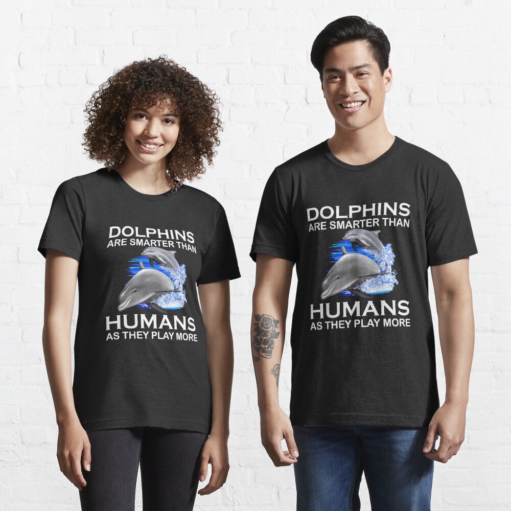 BlueCityTees I Dolphinately Love Dolphins, Dolphin, Dolphin Shirt, Dolphin Pun, Funny Dolphin T-Shirt, Dolphin Lover Gifts, Unisex & Women's Shirts