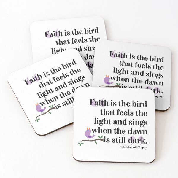 Item preview, Inspirational Quote on Faith - Life Quote From Philosopher Demonstrates Faith and Belief designed and sold by Soaring Eagle.