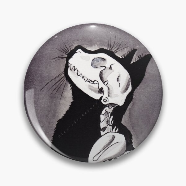 Item preview, Skeleton cat designed and sold by GinasArtCorner.