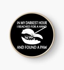 FOUND A PAW Clock