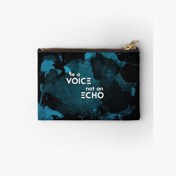 Item preview, Inspirational Quote: Be a Voice, Not an Echo designed and sold by ThisOnAShirt.