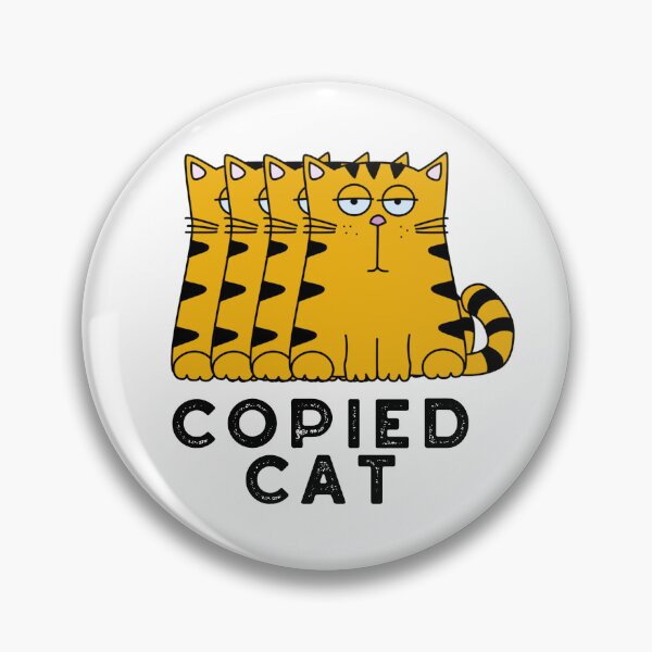 Item preview, Copied Cat Funny Animal Puns  designed and sold by punnybone.