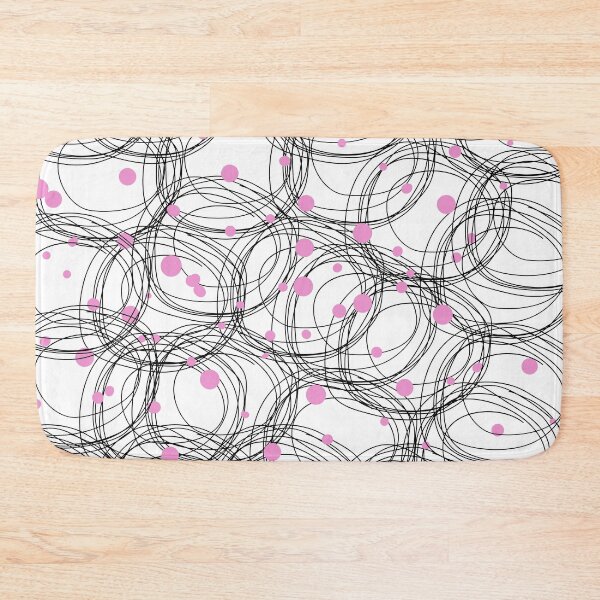 Item preview, Abstract circles with touches of pink color designed and sold by HDpod.