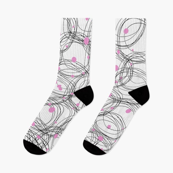 Item preview, Abstract circles with touches of pink color designed and sold by HDpod.