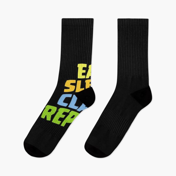 Artikelvorschau, Eat Sleep Clash Repeat Classic T-Shirt entworfen und verkauft von laureljusjv.