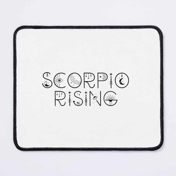 Item preview, Scorpio rising sign celestial typography designed and sold by The Quantum Cutie.