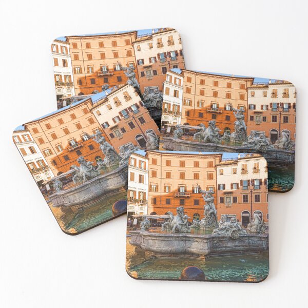 Item preview, Neptune Fountain on Piazza Navona - Impressions Of Rome designed and sold by Georgia Mizuleva.