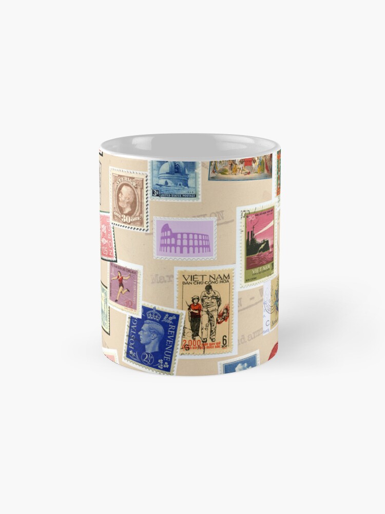 post stamps design Coffee Mug for Sale by artbleed