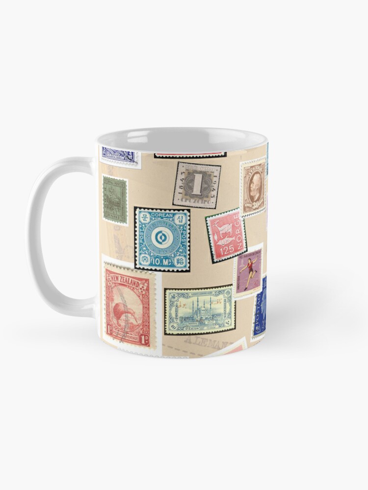 post stamps design Coffee Mug for Sale by artbleed