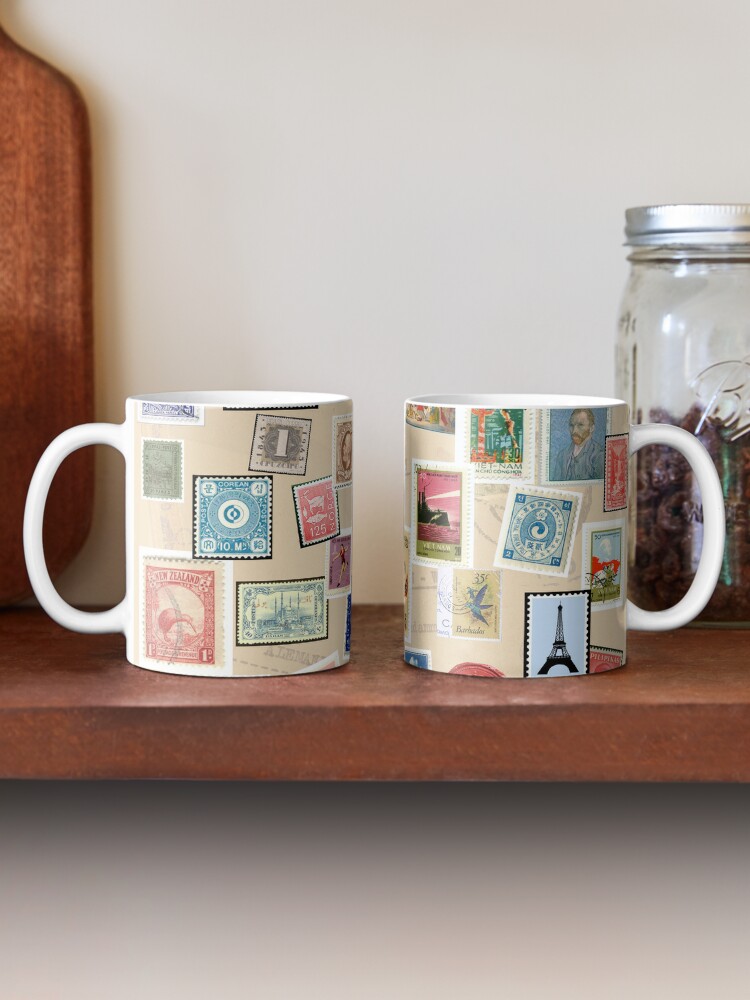 post stamps design Coffee Mug for Sale by artbleed