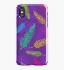 feathers pattern iPhone Case