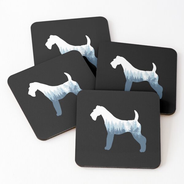 Item preview, Airedale Terrier Dog Silhouette Mountain Nature  designed and sold by thepawster.