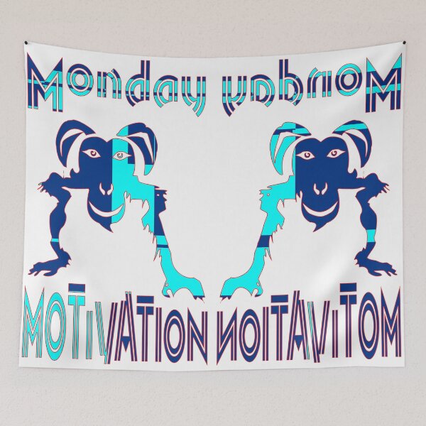 Item preview, FUNNY MONDAY MONKEY MOTIVATION QUOTE. designed and sold by Ralek.