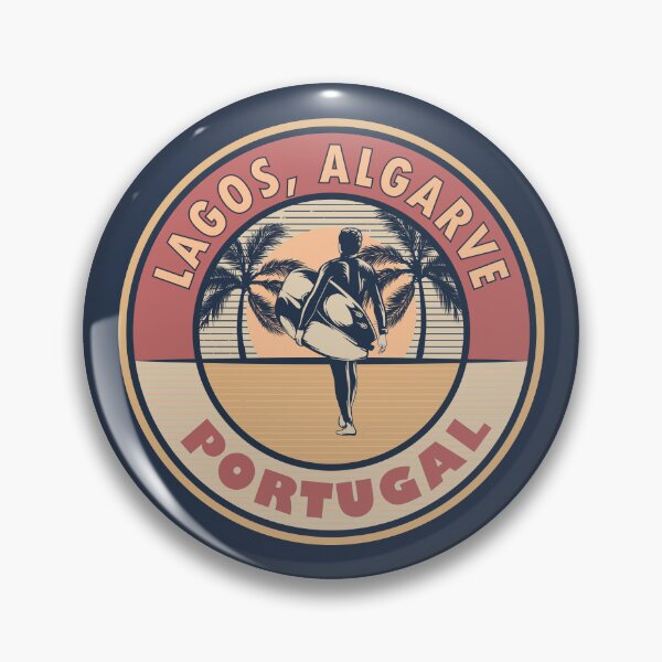 Item preview, Lagos Algarve Portugal Vintage Summer Surfing Design designed and sold by CynthiaGraphics.