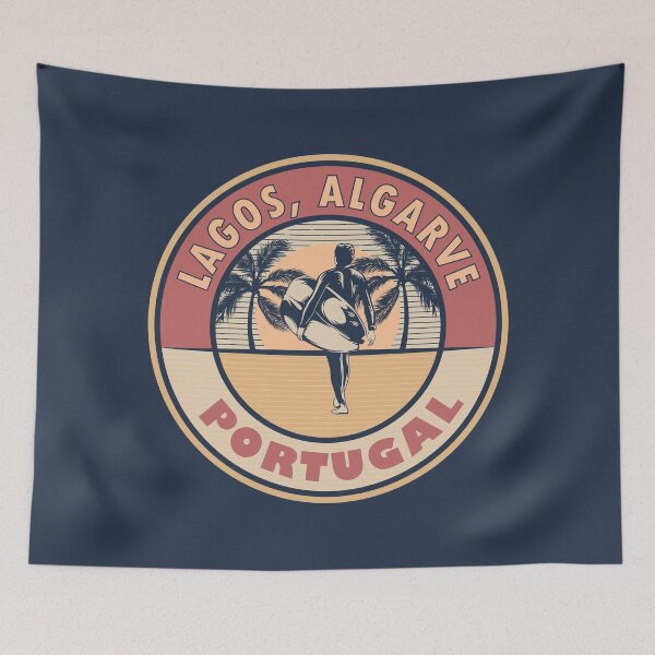 Item preview, Lagos Algarve Portugal Vintage Summer Surfing Design designed and sold by CynthiaGraphics.