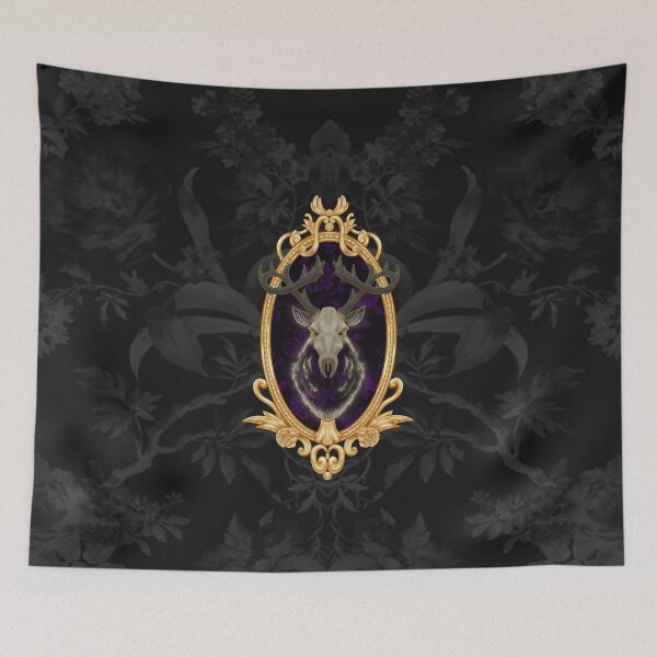 Item preview, Deer skull framed designed and sold by Mamie-Tysane.