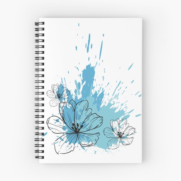 Item preview, Estampado de flores con toques de azul designed and sold by HDpod.